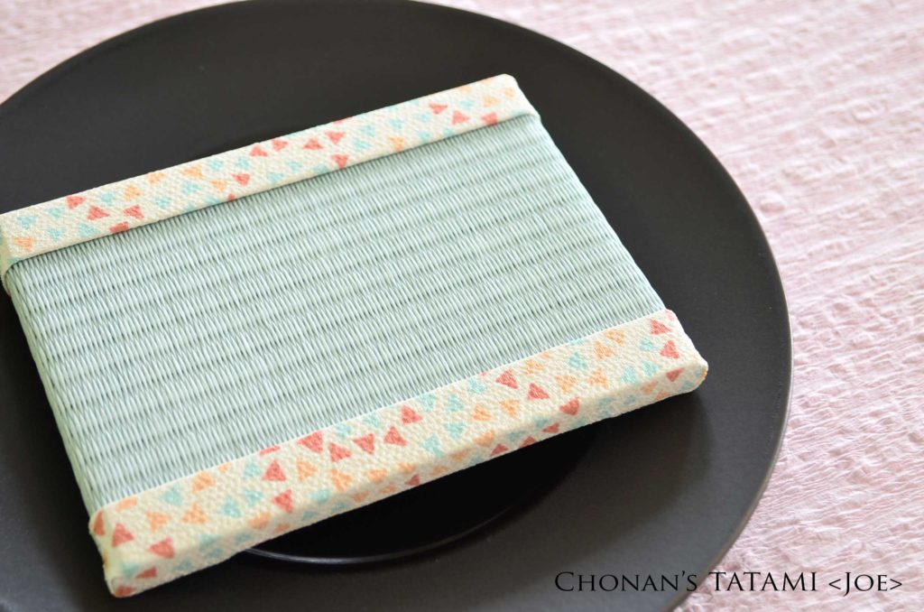 浅葱色のおしゃれでかわいい和紙製ミニ畳