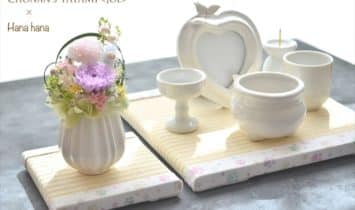 お洒落でかわいいペットメモリアルグッズ。オリジナルデザイン足あと柄