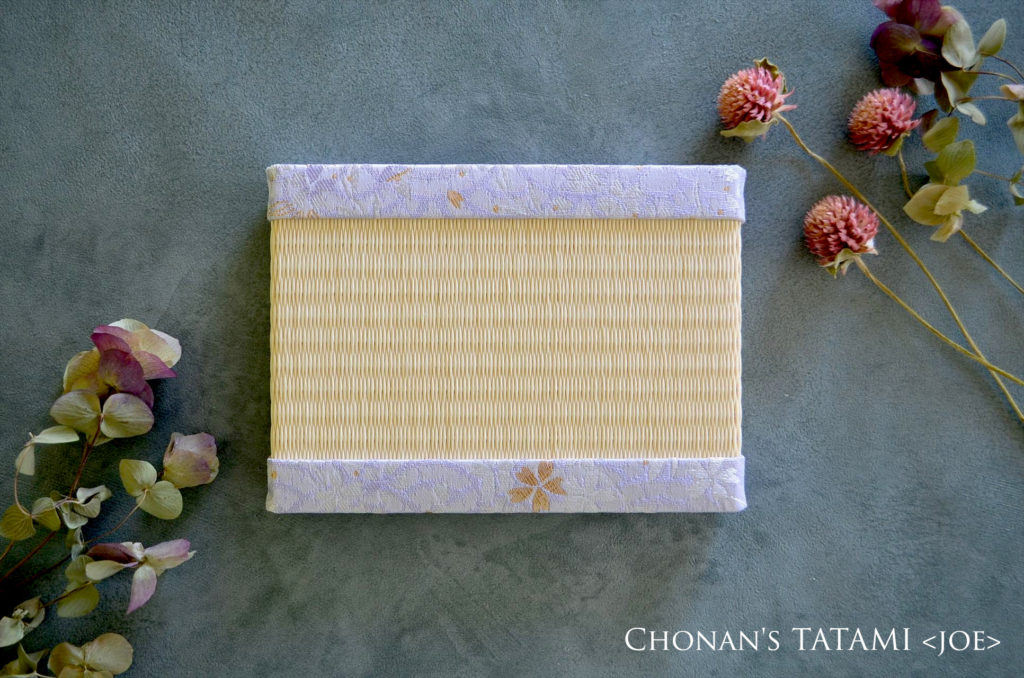 ミニ畳 青海波桜 金襴 和紙製畳表 畳縁 小物置き 飾り台 和風インテリア