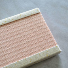 ミニ畳 砂子柄 金襴 畳縁 薄桜色 和紙製畳表 雛人形 飾り台 ハンドメイド